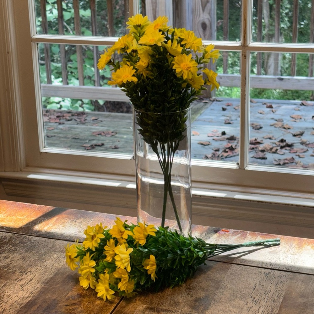 Artificial Flowers Yellow Daisies